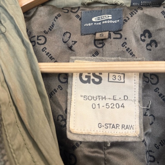 G-Star Y2K S vintage green/Khaki Hooded Utility Jacket GUC - Picture 5 of 16